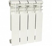 Биметаллический радиатор 4 секции, 418х320х80, ROMMER Profi BM 350, белый